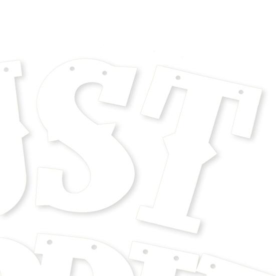 Только поженились Свадебные подвесные бумажные флажки Гирлянда Баннеры Вымпелы Украшение