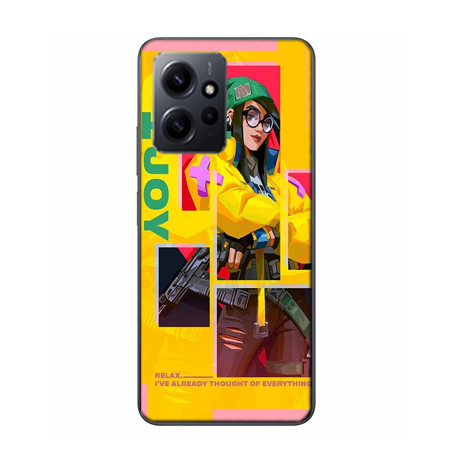 Valorant Killjoy Phone Case For Redmi Note 14 15 Pro 5G 13 12 Pro Plus 11 11T 11E 11S 10 Pro 10S 9 9S Cover Cell Clear TPU Capa