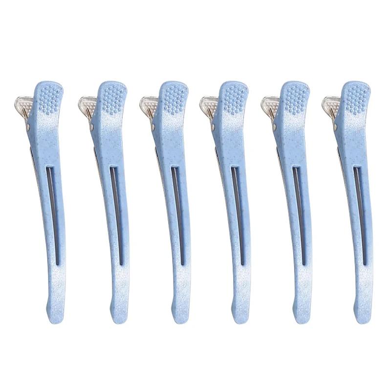 6pcs Hair Clip Set Professional Hairdressing Salon Hairpins Non-slip Crocodile DIY Alligator Clips Home Barber Hair Stylig Tools