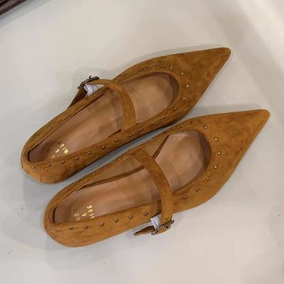 Мода Острый Носок Женская Роскошная Обувь Балетки Мода Сексуальные Лоферы Обувь Неглубокие Дизайнерские 2025 Осень Элегантное Платье Zapatillas De Mujer