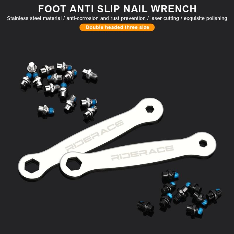 30/50 шт. противоскользящие болты для педалей велосипеда с набором гаечных ключей со смещением, набор винтов для педалей M4 из стали, шестигранные штифты для горного велосипеда, шоссейного велосипеда
