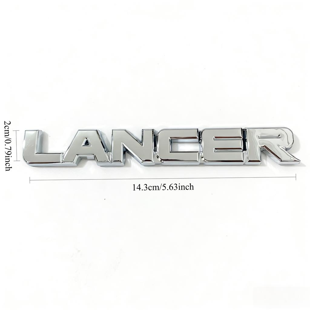 1pcs 3D ABS Car Styling Logo LANCER Rear Trunk Emblem Badge For Mitsubishi LANCER Lancer Ralli Art 9 10 Asx Sticker Accessories