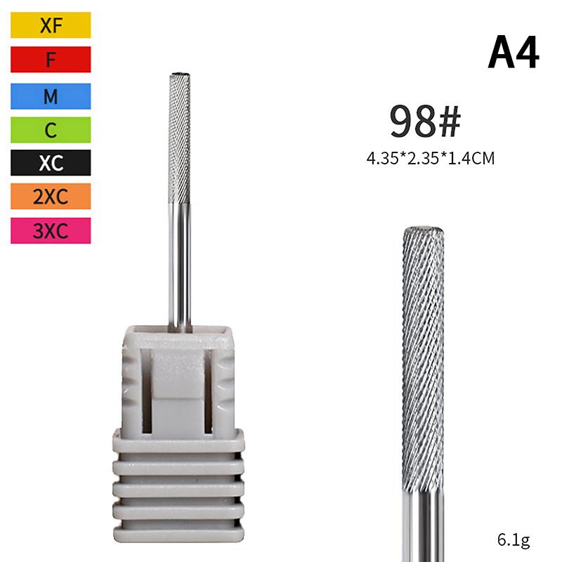 Пилки для ногтей из вольфрамовой стали с хвостовиком для электрической маникюрной машинки