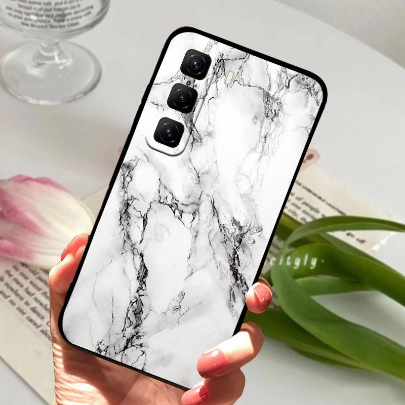 Чехол для телефона Infinix Hot 60 Pro 4G Модный чехол со львом и цветами Для Infinix Hot60 Pro Задний бампер X6885 Мягкий силиконовый ТПУ Fundas