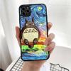 Чехол для iPhone 16 15 Plus 14 13 12 11 Pro 8 7 6S 6 SE 5S X XR XS Max Realme C30 C33 C31 9I Black Sofe Cover WI53 Totoro