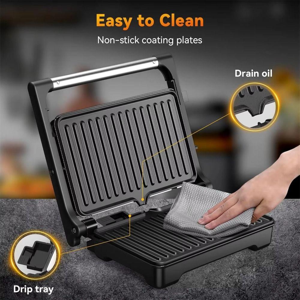 Quick Heating Sandwich Toaster Non-Stick Breakfast Maker Hot Dog Electric Sandwich Pan Breakfast