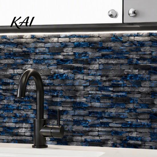 Easy Clean Wall Surface Sticker Peel And Stick Backsplash Tile for Kitchen Bathroom, 3D Brick Mosaic Decorative Tiles Sticker, Waterproof Oil-proof