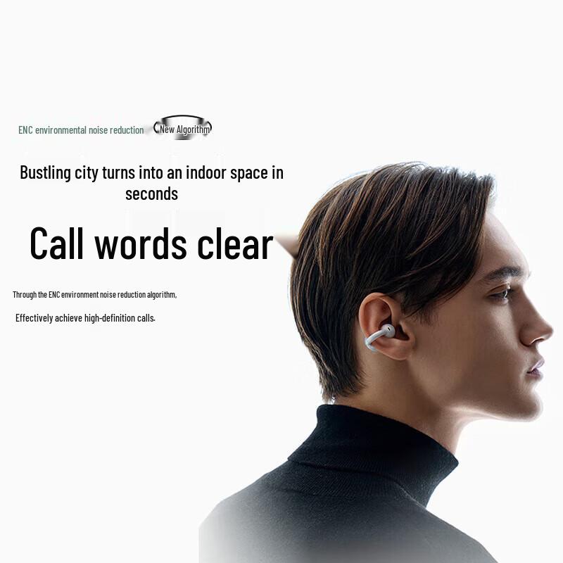 Беспроводные Bluetooth-наушники Saina S7S AI с открытым дизайном на клипсе
