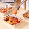 10/20/30/50 шт. Алюминиевые противни для фритюрницы, бумажные противни с антипригарным покрытием, вкладыши для аэрофритюрницы, прямоугольная миска для духовки, кухонный инструмент
