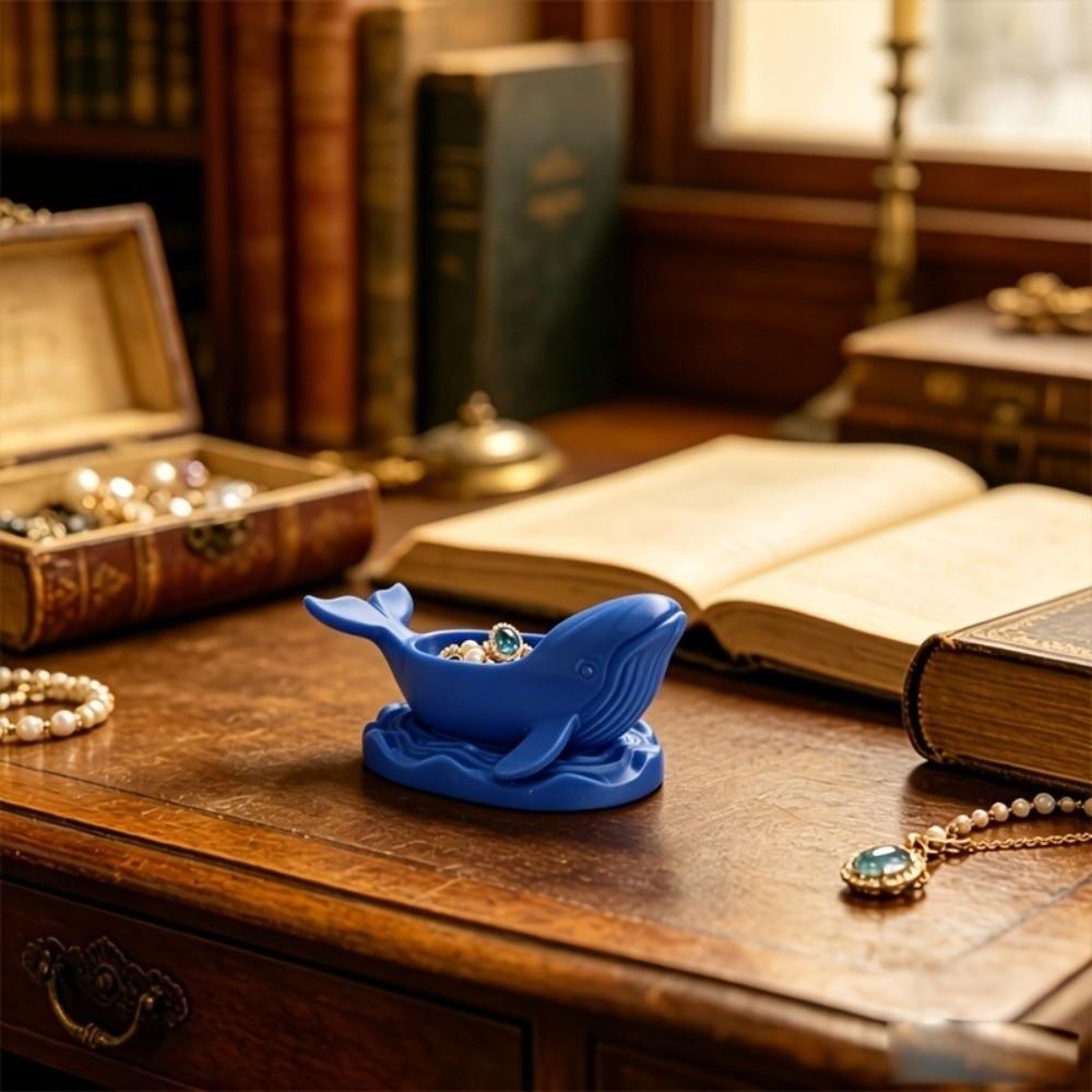 Organizer Desktop Storage Plate Whale Shape Jewelry Trays Versatile Use Storage Box Living Room