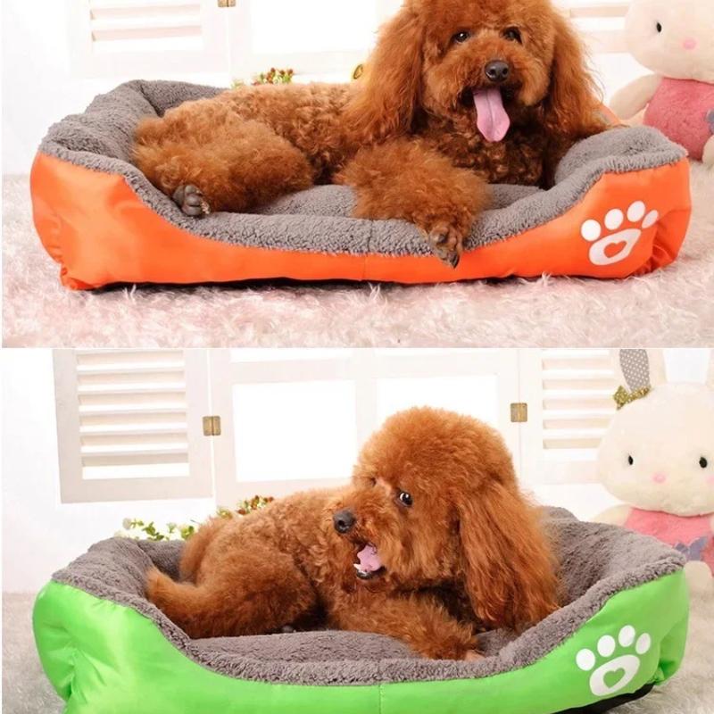 Pet Sofa Dog Bed Soft Fleece Warm Dog House Waterproof Bottom For Small Medium Large Dogs Cats Beds House