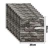 50pcs 3D Foam Wall Sticker Panels Brick Waterproof Adhesive Wallpaper Living Room Bedroom Home House Bathroom Decor