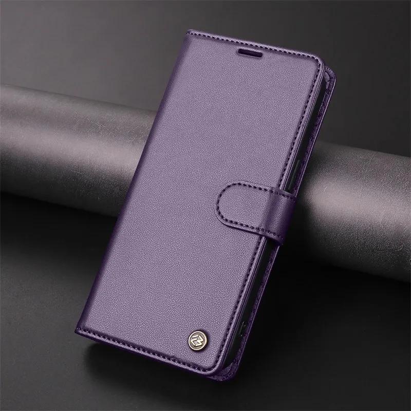 Магнитный чехол-книжка из ПУ кожи для iPhone 17 16 Pro Air 16E 15 14 13 12 11 Pro Max XR XS Plus 7 8 SE Кошелек Чехол-кардхолдер Coque