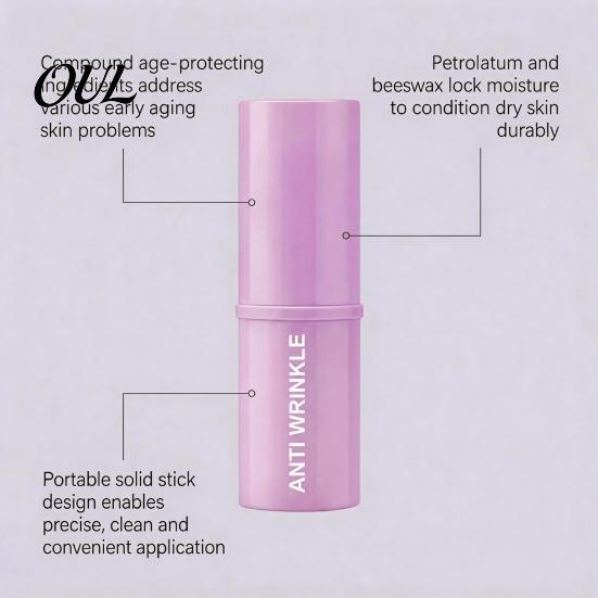 Gentle Eye Repair for Dry Skin Firming Stick, Lightweight Anti Wrinkle Cream Stick Refreshing Balm Puffiness Fine Lines, 8g Lifting Hydrating