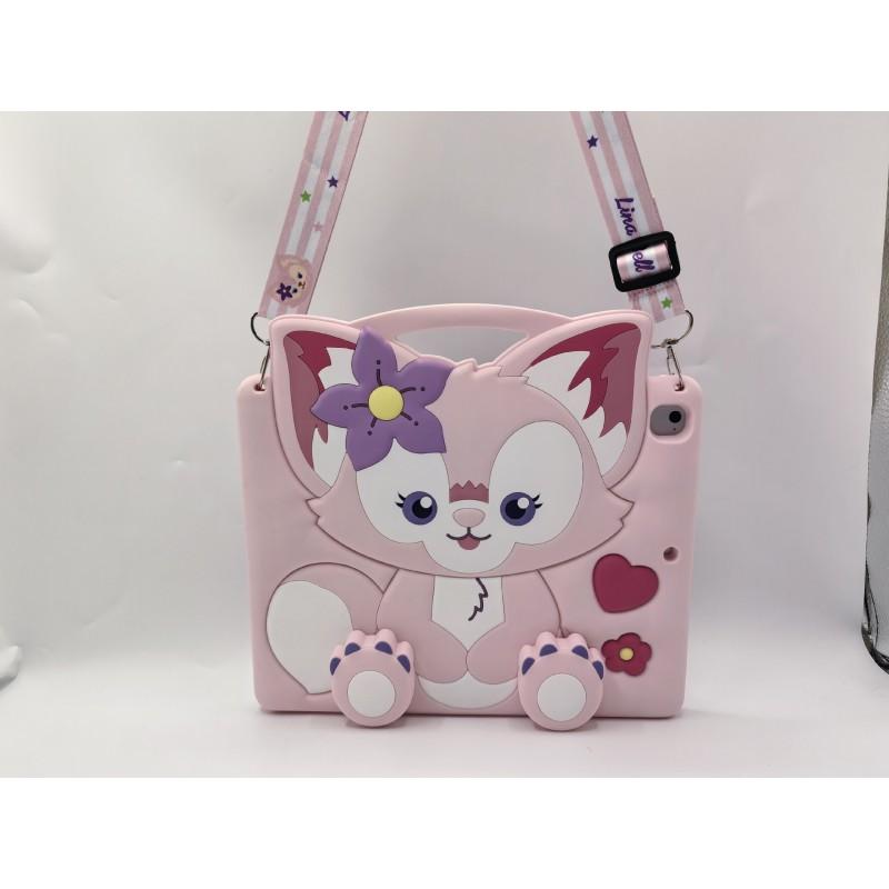 Cute Cartoon Silicone Case IPad 11 A16 With Built-in Stand Air Pro Compatible Soft Shell Protective Cover
