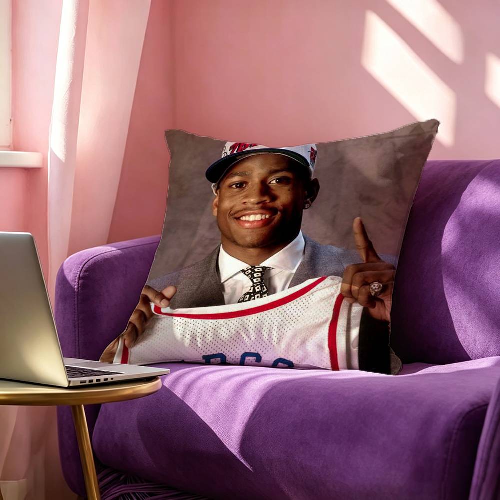 Allen Iverson Square DoubleSided printed Pillow Case Bedroom Bedside Pillow Sofa Cushion Cover