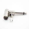 1/4 Inch 6.35mm 6.5mm Male To Female L-shape Jack Right Angle Male Mono Plug Connector For Guitar Audio