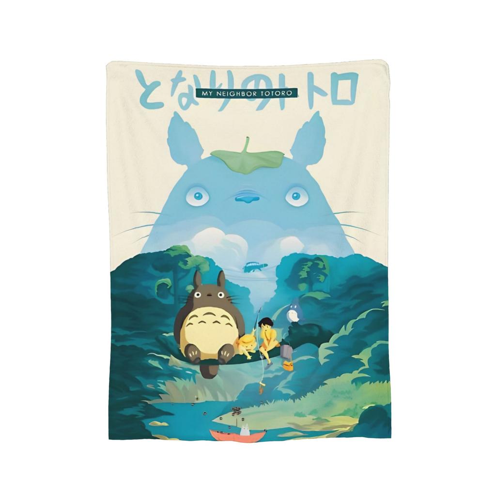 Anime Tonari No Totoro blanket Cover Fleece T-Totoros Cute Warm Throw blanket for Home Couch Bedroom Quilt