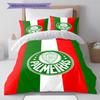Palmeiras Pattern Bedding Set Quilt Cover Pillowcase Home Decor Gift (1 * duvet cover + 2 * pillowcase, without core)