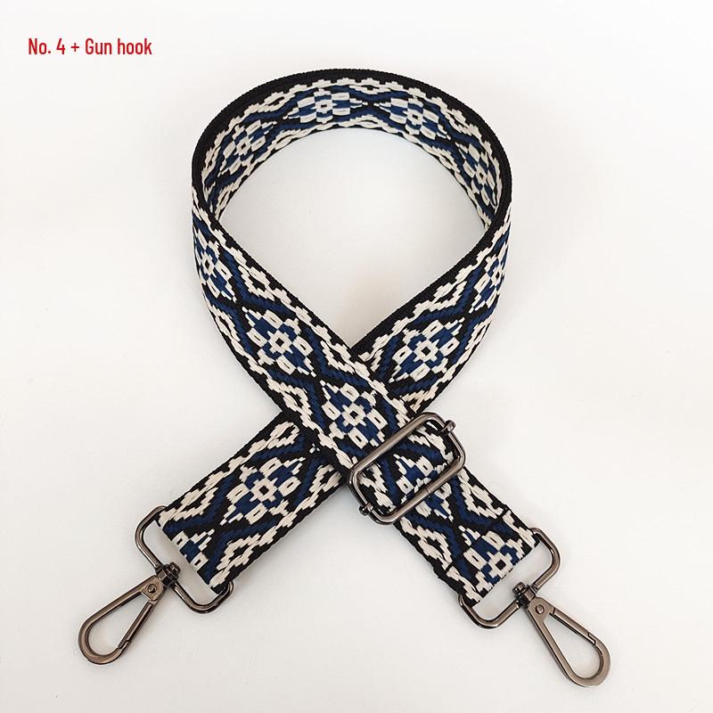 Красочный жаккардовый широкий плечевой ремень для женских сумок - Холщовый аксессуар для кроссбоди и рюкзака