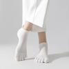 Five Toe Socks for Men Women Low Cut No Show Cotton Socks Athletic Running Ankle Socks for Yoga Sports