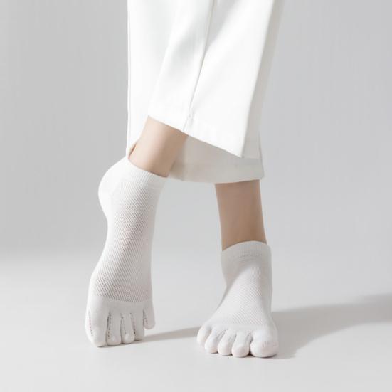 Носки с пятью пальцами для мужчин и женщин, низкие носки без застежек, хлопковые носки, спортивные носки для бега и занятий йогой