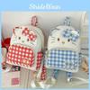Backpack Printed Plaid Anime Peripheral Outdoor Schoolbag Leisure
