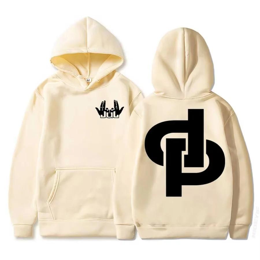 Мужская толстовка с капюшоном из той же июльской серии французского рэпера, в стиле хип-хоп, повседневная толстовка, мягкая и теплая толстовка с капюшоном
