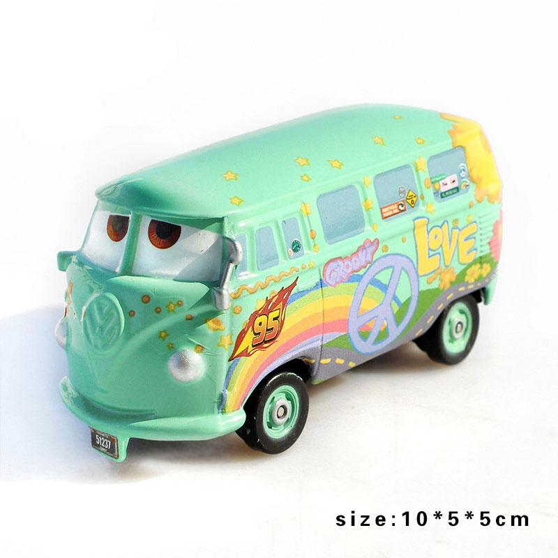 1:55 Дисней Пиксар Тачки Финн Макмисл Личи Майлз Аксельрод Фло Шериф Сержант Гвидо Луиджи металлический игрушечный автомобиль модель детские игрушки