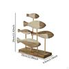 Статуэтка рыбы, скульптура животного, декоративное произведение искусства, подарок, фигурка, деревянное украшение для книжной полки, прихожей