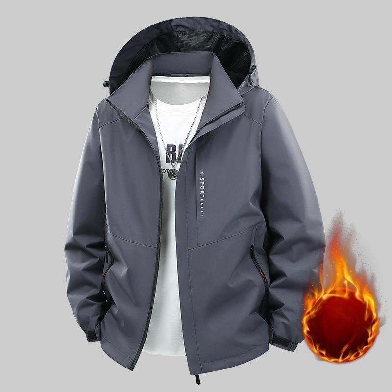 Men's Loose and Fattening Mountaineering Jacket In Spring and Autumn
