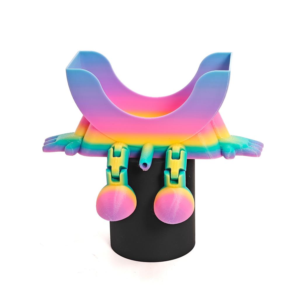 Smiling 3D-Printed Sponge Holder – Fun & Functional Kitchen Drain Rack | Cute Dishwashing Organizer for Sink, Dorm & Tiny Spaces