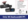 E-ACE Dash Cam UHD 4K для автомобильной камеры ночного видения с GPS WiFi 24-часовая запись парковочного цикла 4K передняя и 1080P задняя с двумя объективами