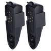 2 Pcs Walkie Talkie 7 Pin To 2 Pin Headset Adapter Portable Audio Headset Adapter for GP328 GP340