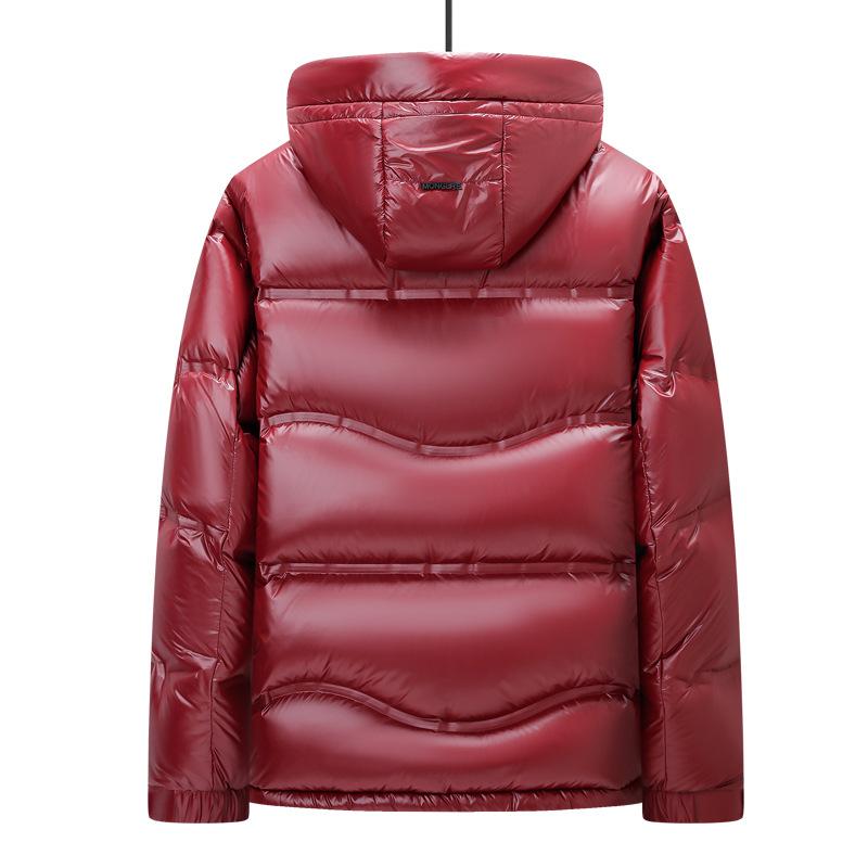 Черная золотая модная куртка-пуховик мужская с капюшоном утепленная куртка из утиного пуха 90% белая модная утепленная куртка