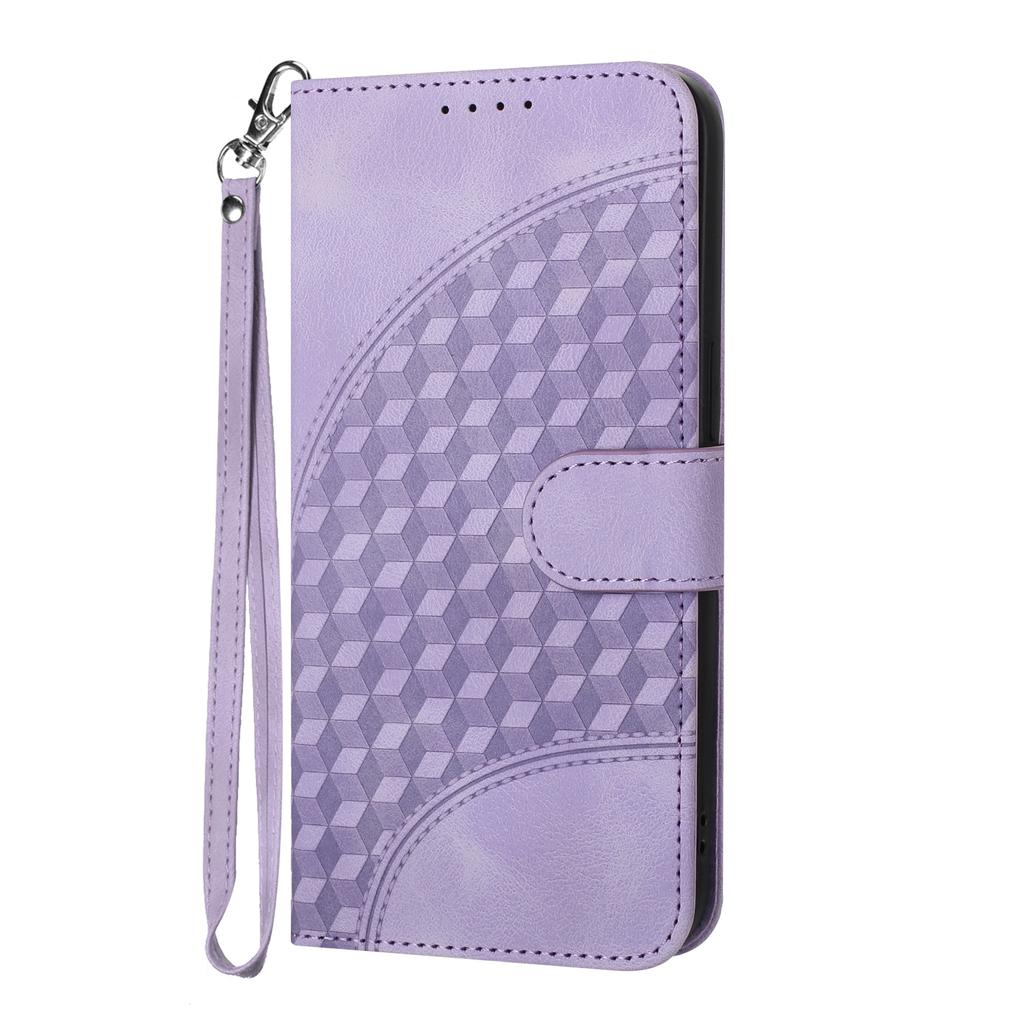 Knurling Three-dimensional Block PU Leather Wallet Card Bag Phone Case for Oppo A36,A53,A72,A54,F19,Reno6 Lite,Realme 9i,Realme 10,Realme C55...