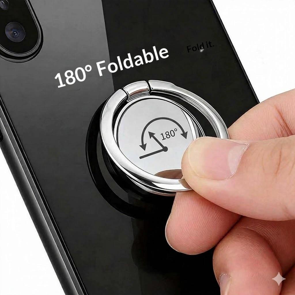 3.5Mm Ultra-thin Metal Mobile Phone Ring Bracket Rotates 360 Degrees, Mobile Phone Ring Buckle, Lazy