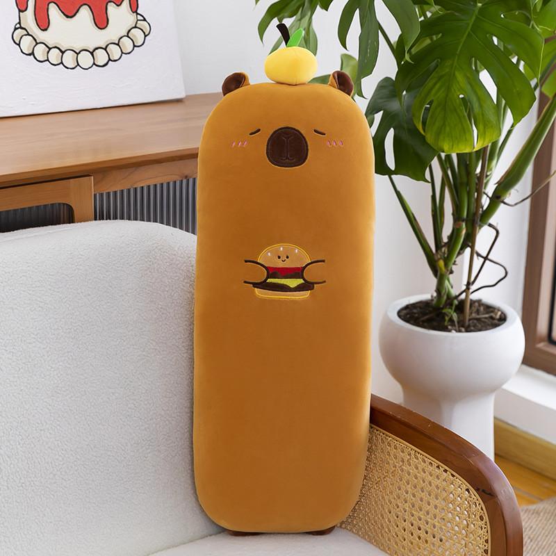 With Capybara French Fries Hamburgers Tree Plush Toy Stuffed Animal Doll Gift