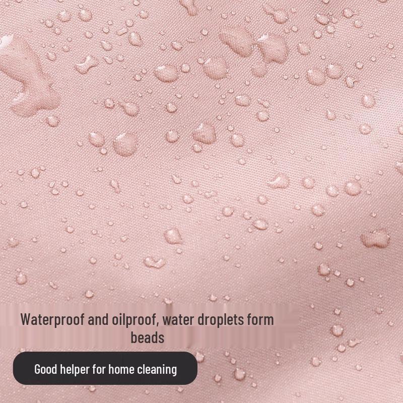 Waterproof Oil-proof Long Sleeve Kitchen Apron - Cute, Customizable, Unisex, with Wipeable Hands