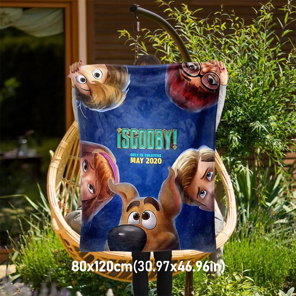 1PC Scooby-Doo 2020 Outdoor Flannel Blanket Soft Plush Decor for Picnics, camping,Bedroom, Playroom, Office1185A
