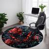 1pc Butterfly Roses Print Chair Carpet for Office  Machine Washable Rug for Office,  Good Gift for Family or Friends yy251225232