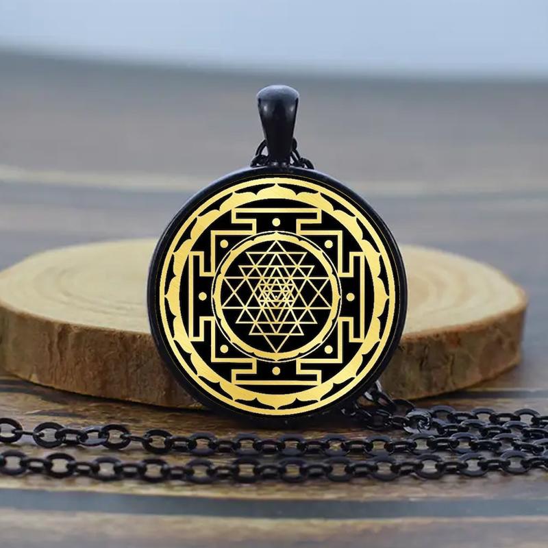 Ожерелье Шри Янтра Ювелирные изделия Шри Янтра Будда Золото Серебро Амулет Талисман Очаровательные Ювелирные Изделия