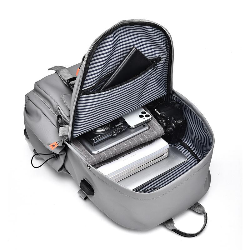 Новый унисекс однотонный водонепроницаемый и дышащий деловой модный повседневный универсальный рюкзак для повседневного использования