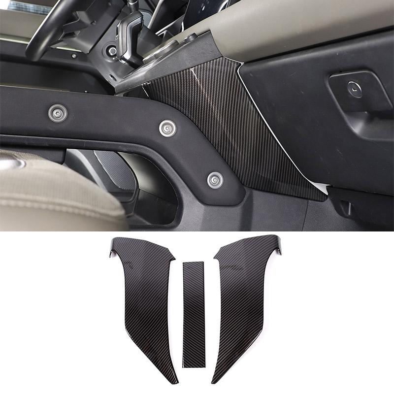 ABS Carbon Fiber For Land Rover Defender 110 2020-2024 Car Interior Modification Protection Cover Decorative Patch Accessories