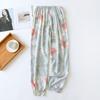 Женские летние вискозные брюки для сна - Тонкая хлопковая марля, Манжеты, Защита от комаров, Многоцветные пляжные брюки и брюки для кондиционера