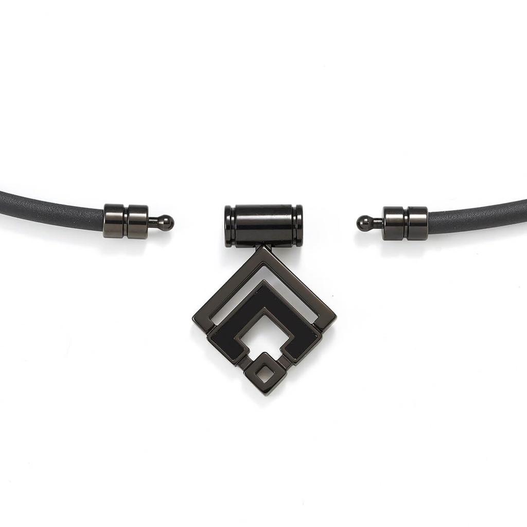 Магнитное ожерелье TAO ожерелье ARAN Gloss Black LL Размер Популярный [Colantotte] Мужской