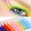 Vibrant Velvet False Eyelashes - Mixed Color Single Strand