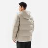 Li Ning Fitness Series Water-Resistant Infrared Thermal Casual Hooded Short Zipper Down Jacket Men Outerwear Dusty-Gray AYMV767-3