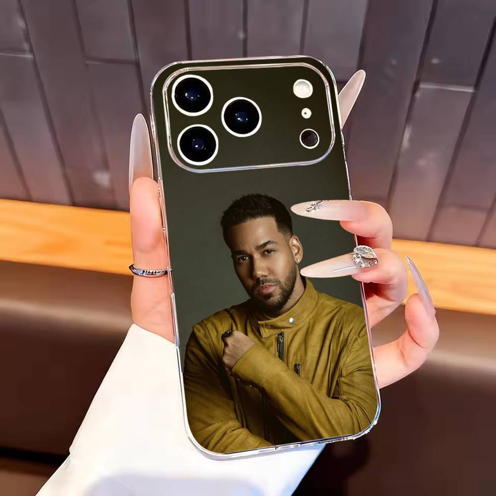 Чехол для телефона певца Romeo Santos для iPhone17,16,15,14,13,12,11 Plus,Pro Max Мягкий прозрачный чехол
