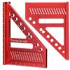 Aluminum Alloy Multi Angle Measuring Ruler Woodworking DIY Miter TrianglarRuler Utility Scribing